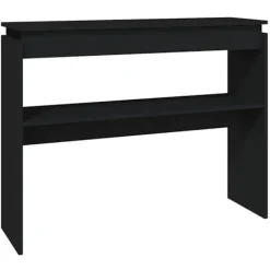 vidaXL Småbord>Avlastningsbord svart 102x30x80 cm konstruerat trä