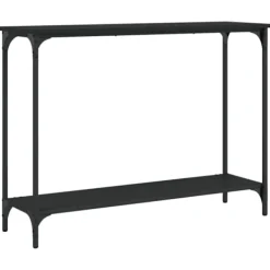 vidaXL Småbord>Avlastningsbord svart 101x30,5x75 cm konstruerat trä