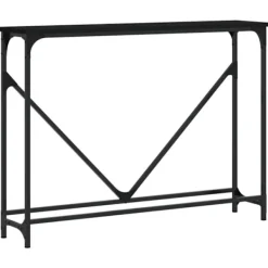 vidaXL Småbord>Avlastningsbord svart 102x22,5x75 cm konstruerat trä