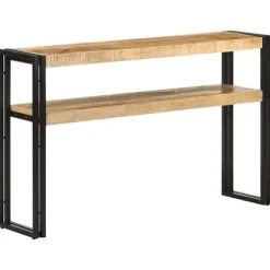 vidaXL Småbord>Avlastningsbord 120x30x75 cm grovt mangoträ