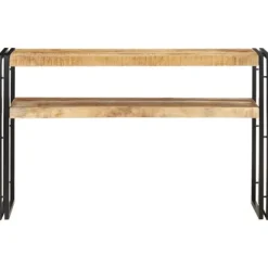 vidaXL Småbord>Avlastningsbord 120x30x75 cm grovt mangoträ