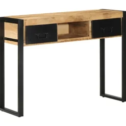 vidaXL Småbord>Avlastningsbord 100x35x75 cm massivt grovt trä mango