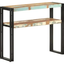 vidaXL Småbord>Avlastningsbord 90x30x75 cm massivt återvunnet trä