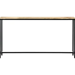 vidaXL Småbord>Avlastningsbord 140x35x76 cm massivt grovt mangoträ