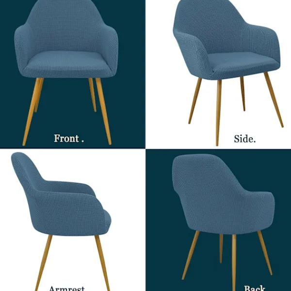 Fåtöljer>Avtagbara stolsöverdrag för matsal och vardagsrum - ljusgrå