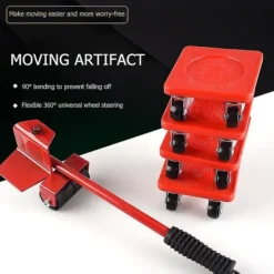 Balkongmöbler>AYS 5-delars set möbelflyttare transportverktyg möbellyftare flytthjul rullstång tungt material transport handverktyg--