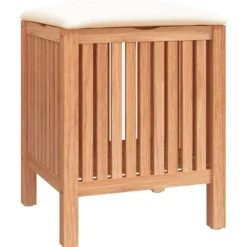 vidaXL Pallar>Badrumspall 40,5x40x52 cm massivt valnötsträ