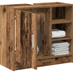 vidaXL Skåp>Badrumsskåp Gammalt trä 63 x 29 x 55 cm Konstruerat trä