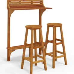 vidaXL Balkongmöbler>Balkongbar 3 delar massivt akaciaträ