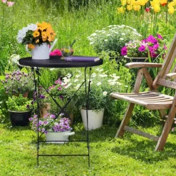 Northix Balkongmöbler>Balkongbord fällbart svart