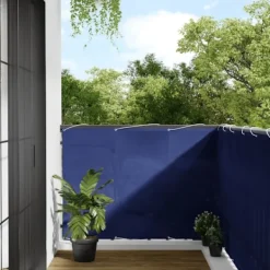 vidaXL Balkongmöbler>Balkongskärm blå 120x1000 cm 100% polyester oxford