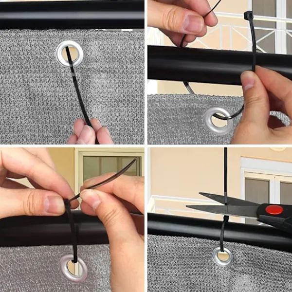 Balkongmöbler>Balkongskydd Insynsskydd Svart Svart