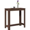 vidaXL Småbord>Barbord brun ek 102x50x103,5 cm konstruerat trä