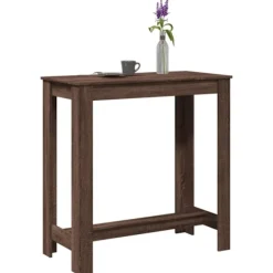 vidaXL Småbord>Barbord brun ek 102x50x103,5 cm konstruerat trä