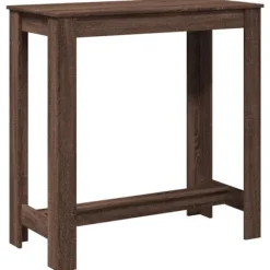 vidaXL Småbord>Barbord brun ek 102x50x103,5 cm konstruerat trä