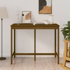 vidaXL Matbord>Barbord honungsbrun 140x80x110 cm massivt furuträ