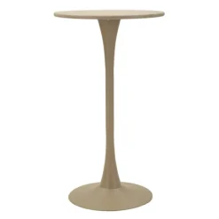 B2X Balkongmöbler>Barbord, krämfärgad, Ø 60 x 106 cm, modern design