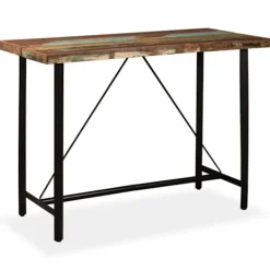 vidaXL Matbord>Barbord massivt återvunnet trä 150x70x107 cm