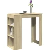 vidaXL Matbord>Barbord med ställ sonoma-ek 102x50x103,5 cm konstruerat trä