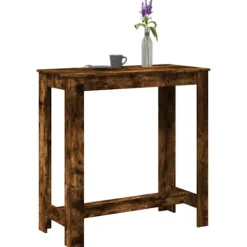 vidaXL Matbord>Barbord rökfärgad ek 102x50x103,5 cm konstruerat trä