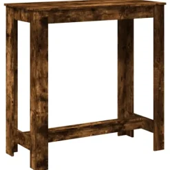 vidaXL Matbord>Barbord rökfärgad ek 102x50x103,5 cm konstruerat trä