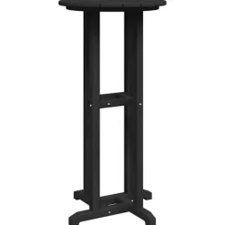 vidaXL Balkongmöbler>Barbord Svart 55 x 55 x 107 cm polyeten