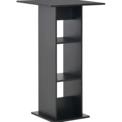 vidaXL Matbord>Barbord svart 60x60x110 cm