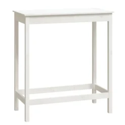 vidaXL Köksö>Barbord vit 100x50x110 cm massiv furu