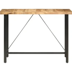 vidaXL Småbord>Barbord 150x70x107 cm grovt mangoträ