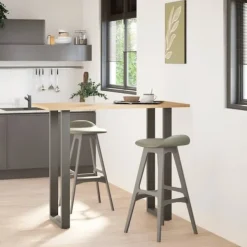 vidaXL Matbord>Barbordsben U-formade 2 st antracit 50x(110-111) cm stål