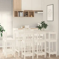 vidaXL Köksö>Barmöbler 9 delar massiv furu