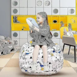 Sittsäckar>Barn Fylld Djur Förvaring Sittsäck Med Bärhandtag För Leksaker--dinosaurie