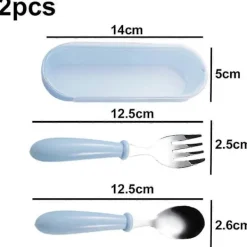 Matgrupper>Barn- och småbarnsbestick - Set med barnbestick - Metallbestickset för barn
