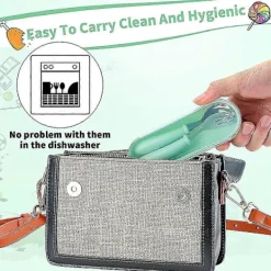 Matgrupper>Barnservis Rostfritt Stål Gaffel Och Sked Säkerhet Baby Silver Set, Barnservis Rund Handtag Servisset