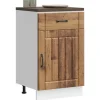 vidaXL Skåp>Basskåp för kök Lucca åldrat trä konstruerat trä