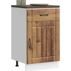vidaXL Skåp>Basskåp för kök Lucca åldrat trä konstruerat trä