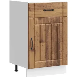 vidaXL Skåp>Basskåp för kök Lucca åldrat trä konstruerat trä