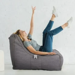 Northix Sittpuffar>Bean Bag med ryggstöd