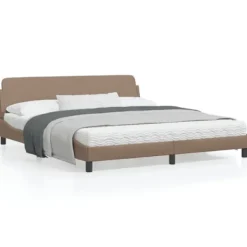 vidaXL Sängar>Bed Frame "Dover" Cappuccino 180x200 cm Faux Leather