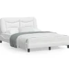 vidaXL Sängar>Bed Frame without Mattress "Hvar" White 140x190 cm Faux Leather