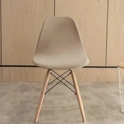 Stolar>(Beige, 1 st) Skandinaviska stolsöverdrag Stretch Velvet Luxury