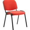 BellaFurn Kontorsmöbler>Bekväm besökarstol, mottagningsstol, stapelbar design, idealisk för kontor och konferensfärg: Röd