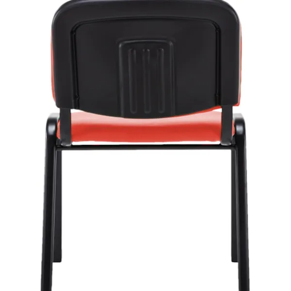 BellaFurn Kontorsmöbler>Bekväm besökarstol, mottagningsstol, stapelbar design, idealisk för kontor och konferensfärg: Röd