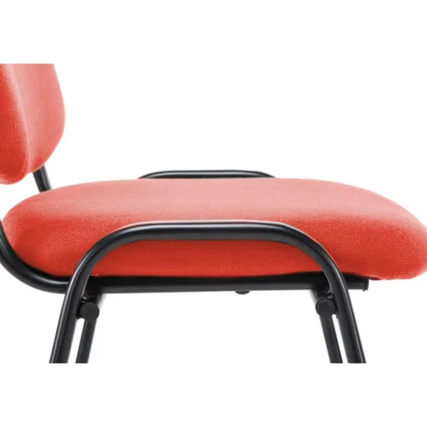 BellaFurn Kontorsmöbler>Bekväm besökarstol, mottagningsstol, stapelbar design, idealisk för kontor och konferensfärg: Röd