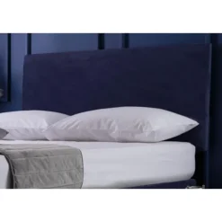 Belledorm Sängar>Faux Suede Enfärgat Sänggavelöverdrag 90cm x 180cm Marinblå 90cm x 180cm