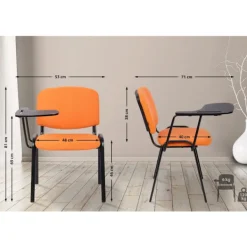 BellaFurn Kontorsmöbler>Besöksstol - Gäststol - vadderad plats och vikbar bänkskiva