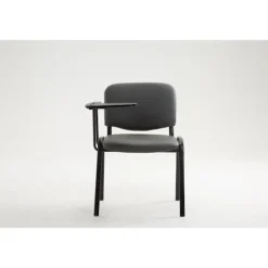 BellaFurn Kontorsmöbler>Besöksstol med fällbord - mötesstol - Bekväm quiltad sittfärg: Grå