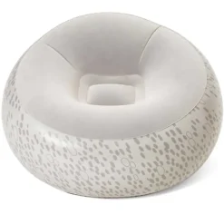 B2X Sittpuffar>Bestway 75052 grå uppblåsbar puffstol