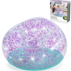B2X Sittsäckar>Bestway 75115 uppblåsbar glitterstol