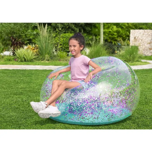 B2X Sittsäckar>Bestway 75115 uppblåsbar glitterstol